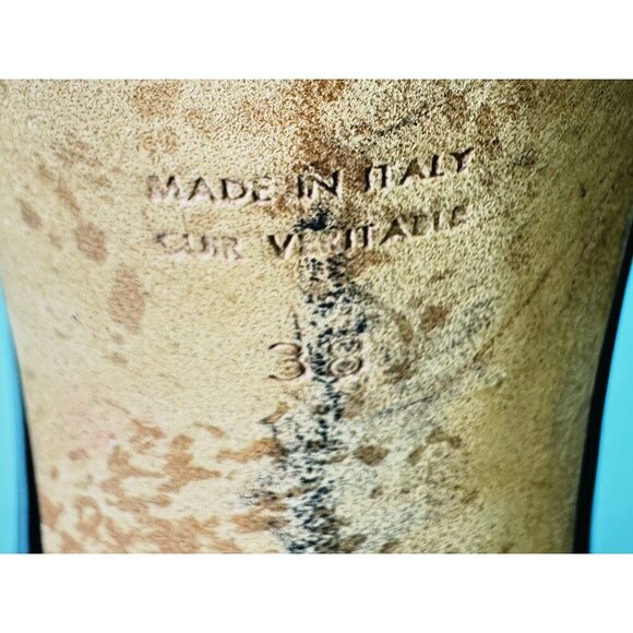 Yves Saint Laurent Black Leather Sandals With Knotted Rive Gauche Design- LT3291 - Picture 8 of 9